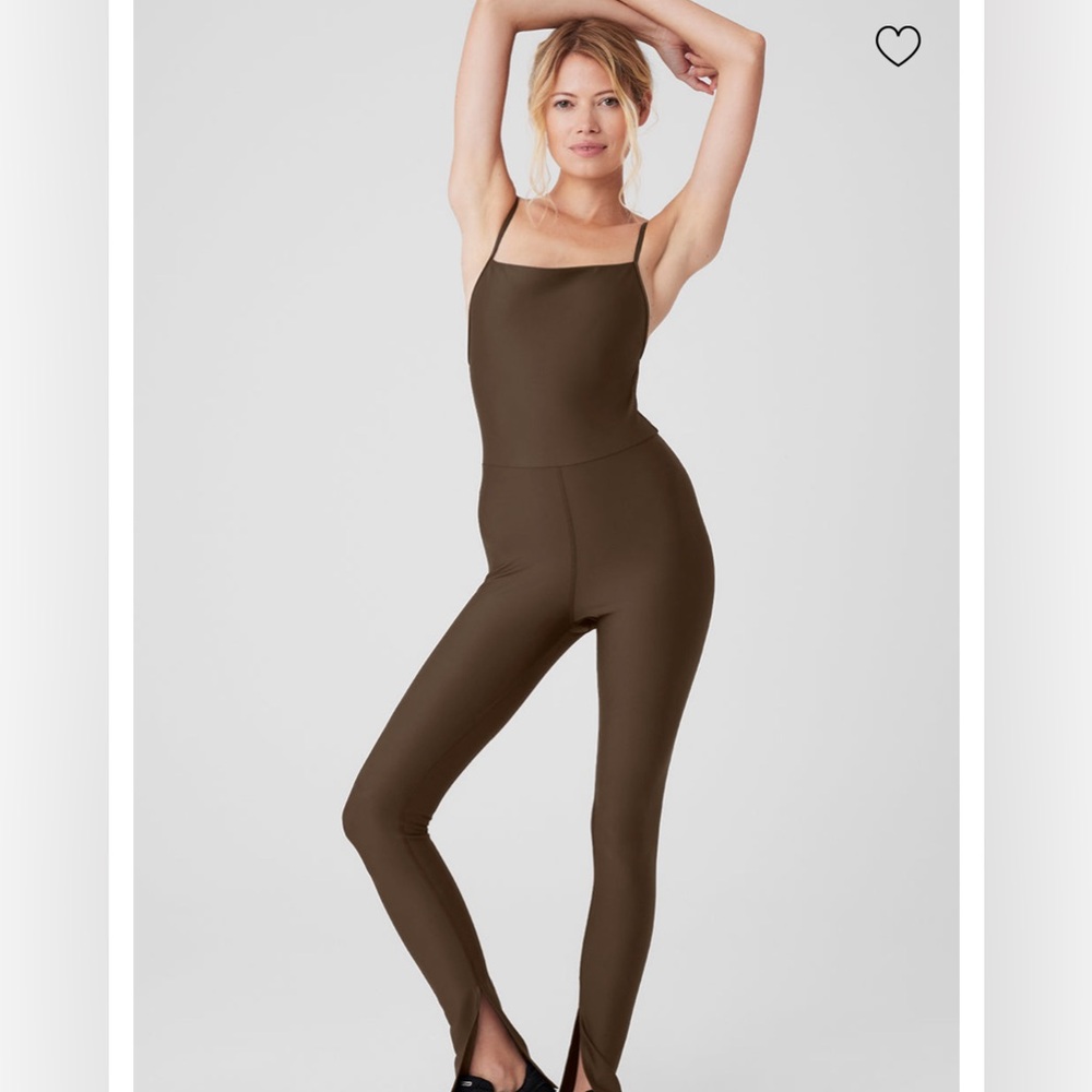 ALO Airlift Disco Daze Onesie XS Espresso